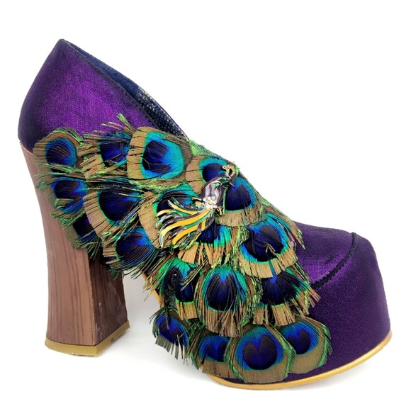 irregular choice peacock shoes